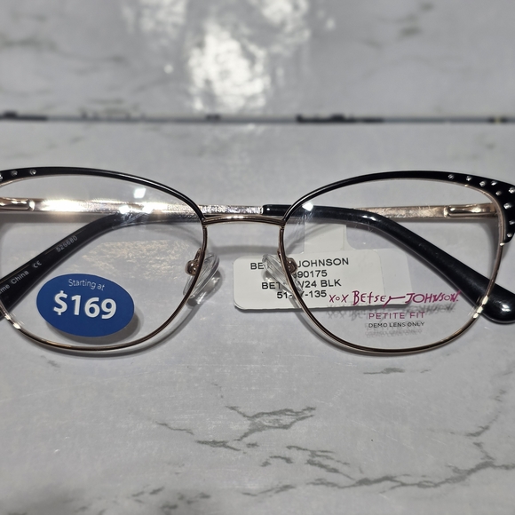 Betsey Johnson Accessories - Betsey Johnson Black and Gold Women's Glasses